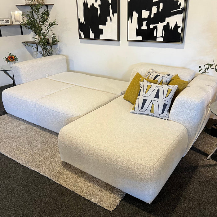 Picasso Functional Sectional Couch with Storage and Sleeper