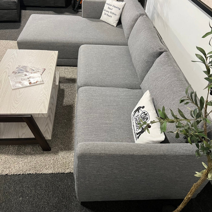 Joss and Main Astra Two Piece Sectional Couch in Gray