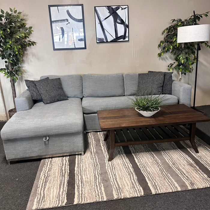 West Elm Sleeper Sectional with Storage Chaise