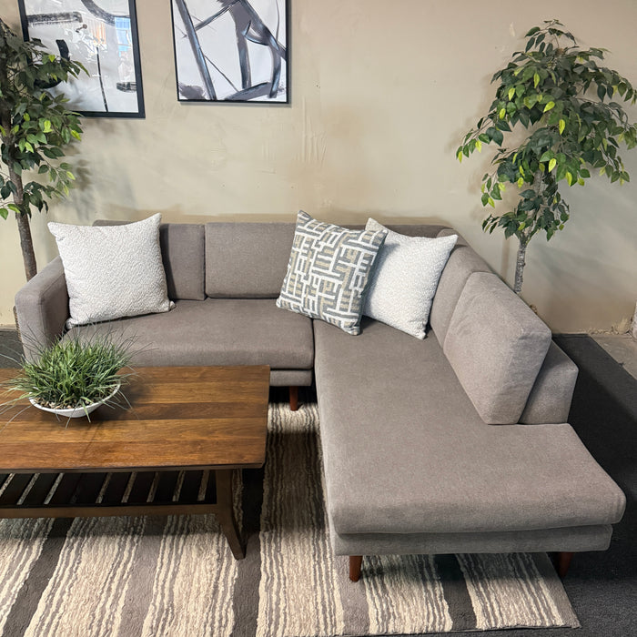 MCM Sectional with Bumper Chaise
