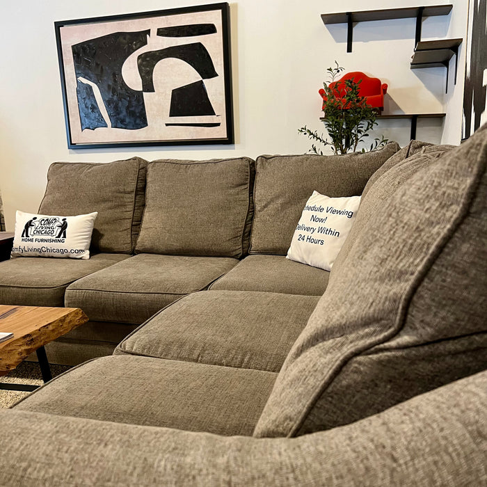 Gray Ashley 2 Piece Sectional Couch