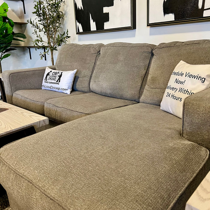 Gray Ashley Home-stores Sectional with Reversible Chaise