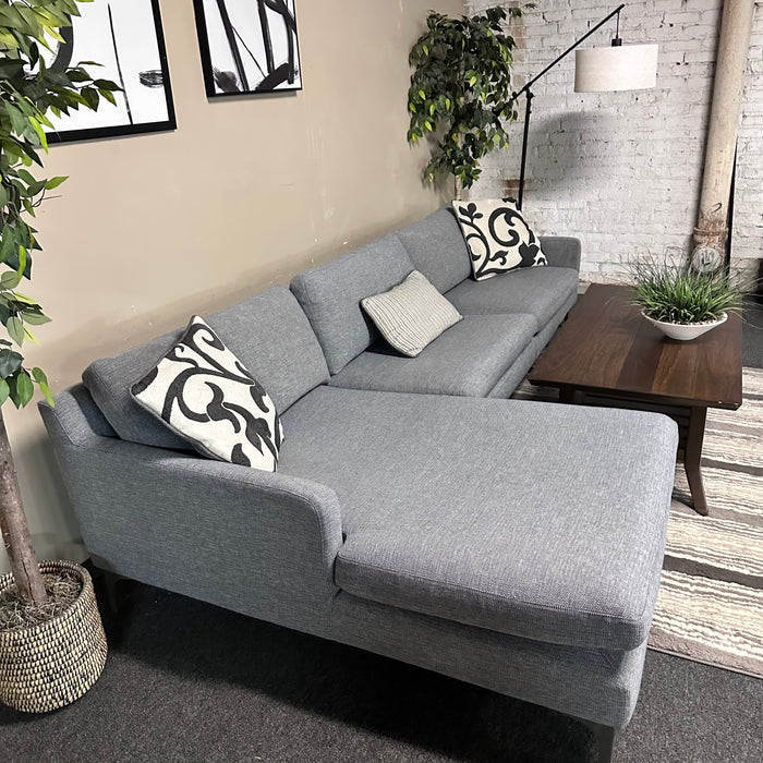 Gray MCM Sectional Sofa