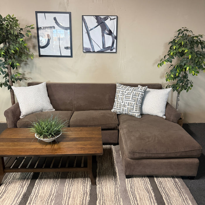Crate and Barrel Sectional in Taupe