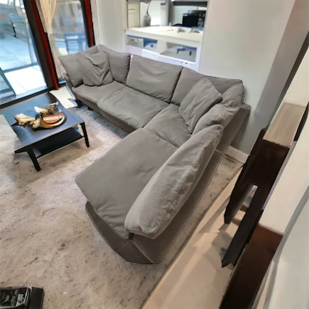 Gray Modular 4 Piece Sectional Cloud Couch