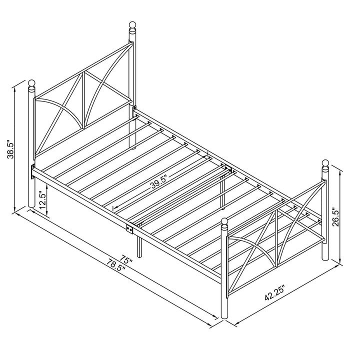 Hart  Platform Bed Black