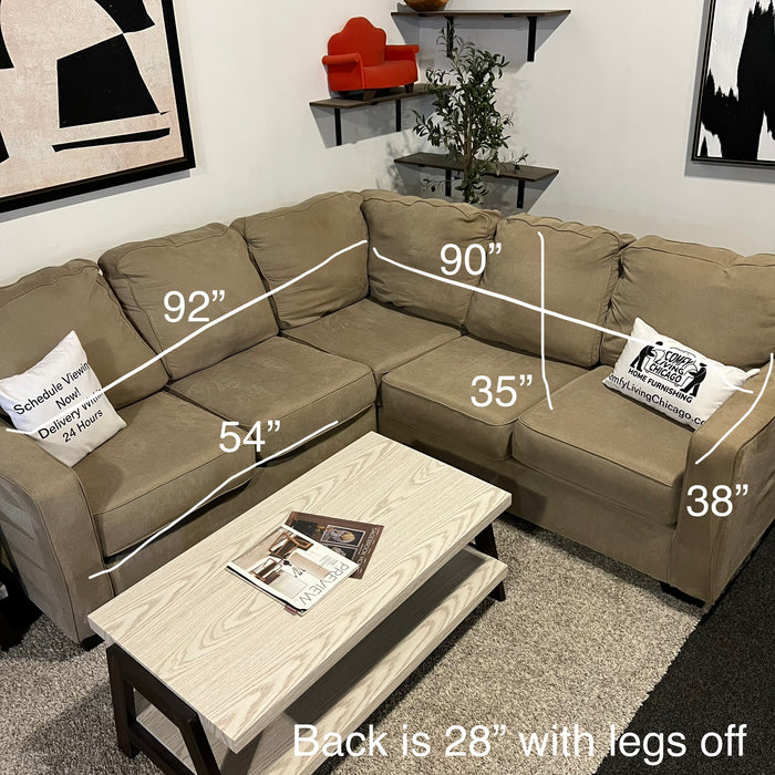 Ashley Tan Corner Sectional