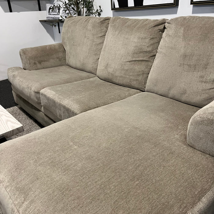 Ashley Cream Sectional with Reversible Chaise