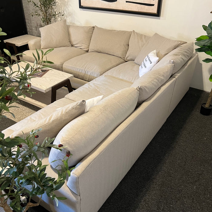 Jonathan Louis Cream Modular Corner Sectional Couch