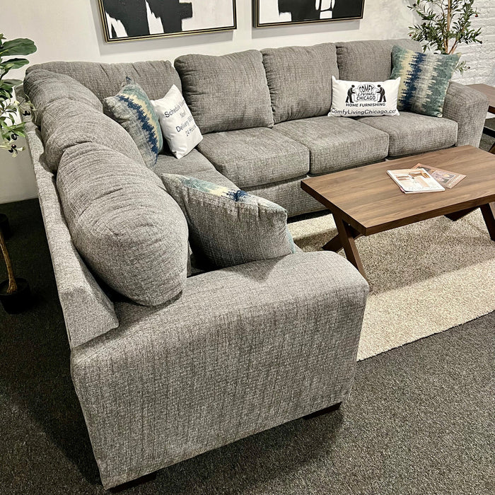 Two Piece Corner Sectional in Gray