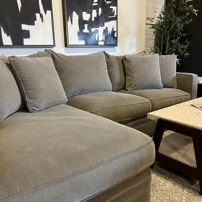 Room and Board Orson Two Piece Sectional Couch in Gray