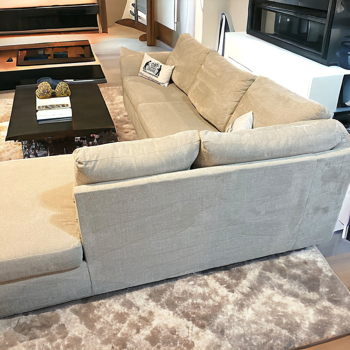 Cream / Off White Jonathan Louis Two Piece Sectional Couch