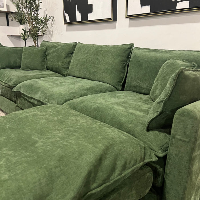 Modular Sectional Dream Couch in Olive Green