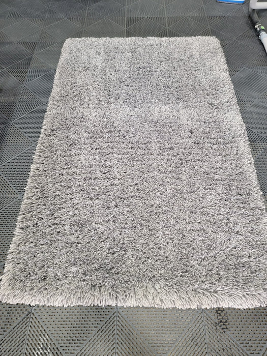 64x98 Grey Wool Tufted Area Rug