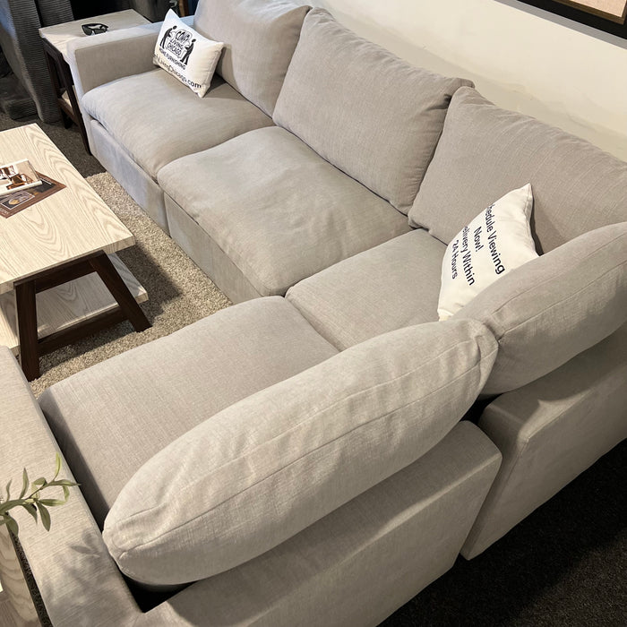 Revelation Modular Cloud Sectional Four Piece in Gray