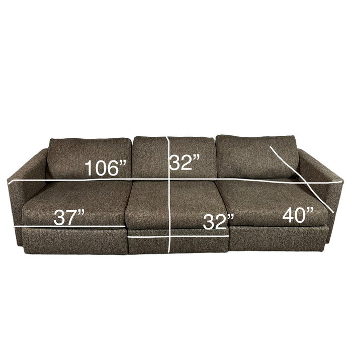 Maxhomes Three Seater Charcoal Gray Couch / Sofa