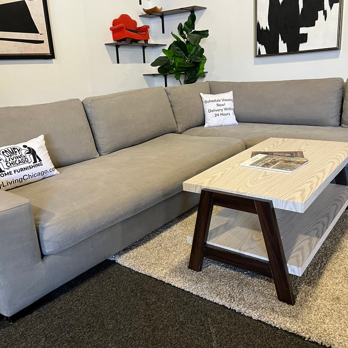 Restoration Hardware Custom Sectional in Gray