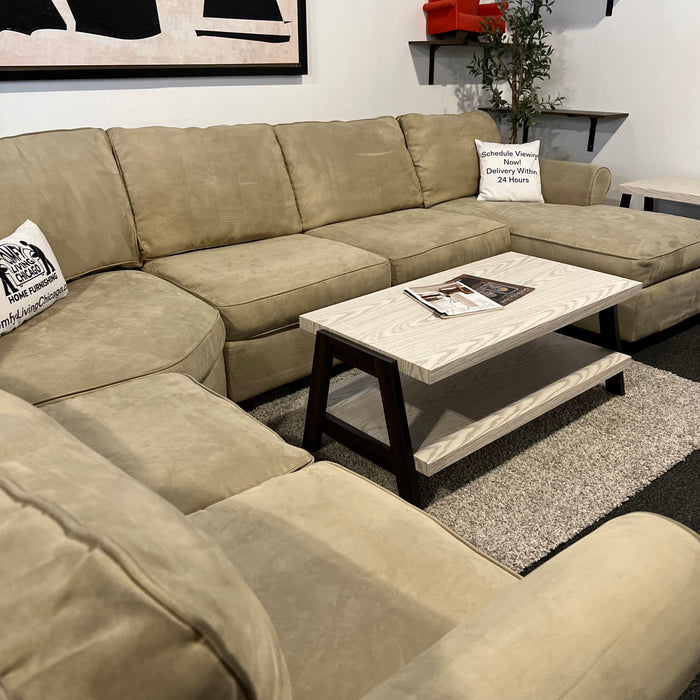 Bauhaus 4 Piece U Shape Sectional Couch in Gray