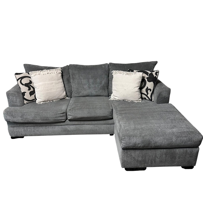 Gray Sectional with Reversible Chaise