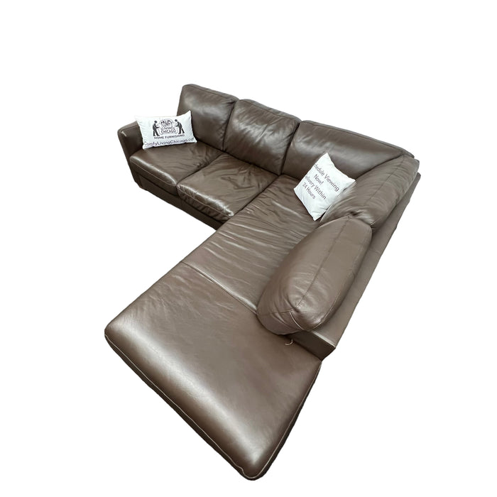 Leather Natuzzi Sectional