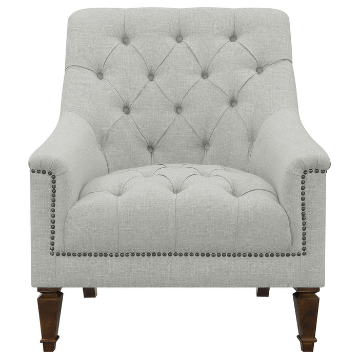 Avonlea Upholstered Tufted Living Room Set Grey