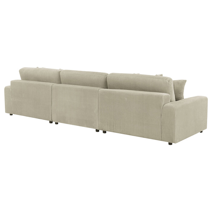 Blaine Upholstered Reversible Sectional Sofa Sand