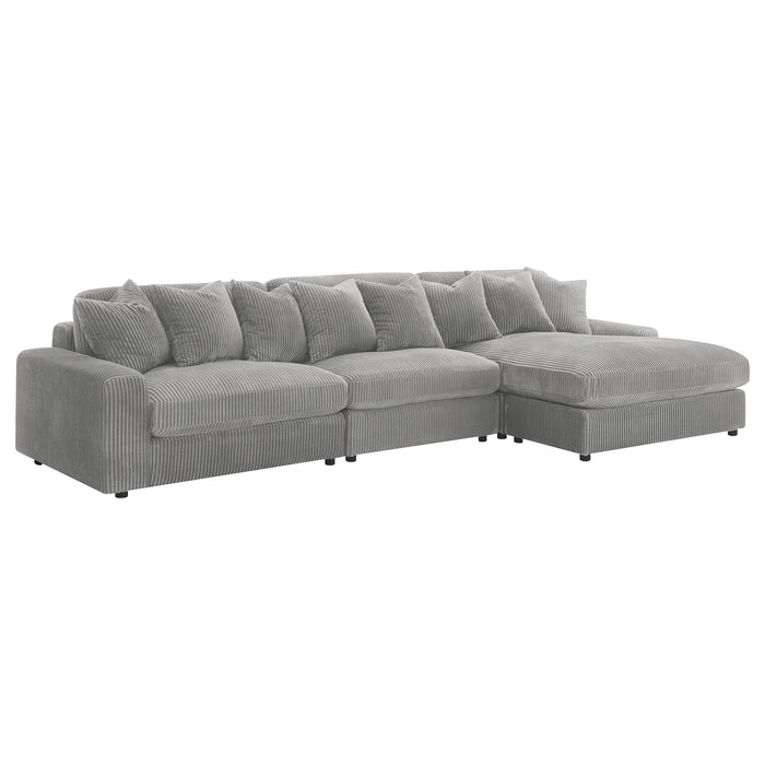 Blaine Upholstered Reversible Sectional Sofa Sand