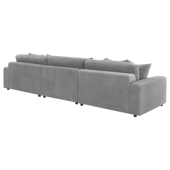 Blaine Upholstered Reversible Sectional Sofa Sand