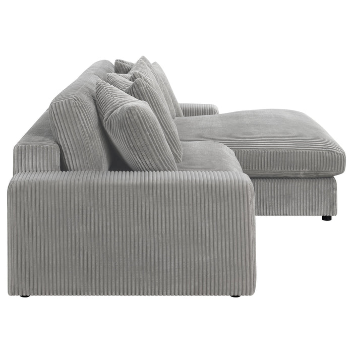 Blaine Upholstered Reversible Sectional Sofa Sand