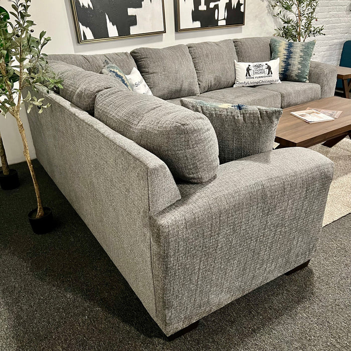 Two Piece Corner Sectional in Gray