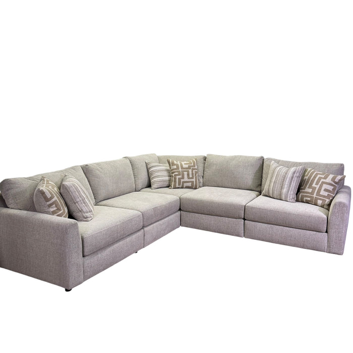 Marlow Modular 5 Piece Sectional in Cream