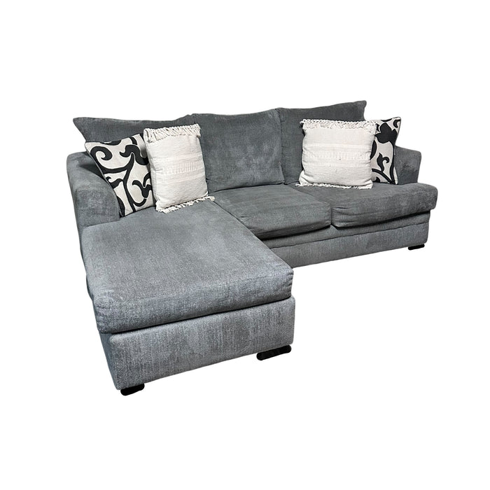 Gray Sectional with Reversible Chaise