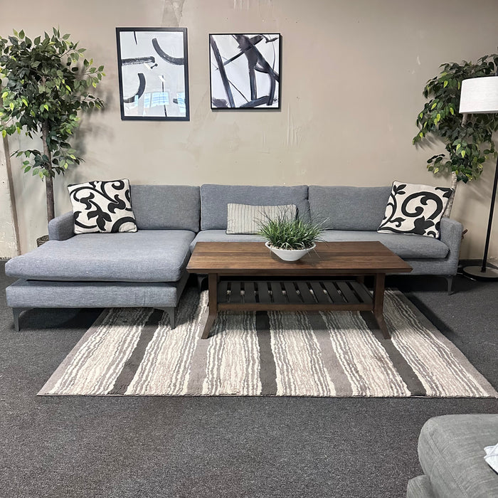 Gray MCM Sectional Sofa