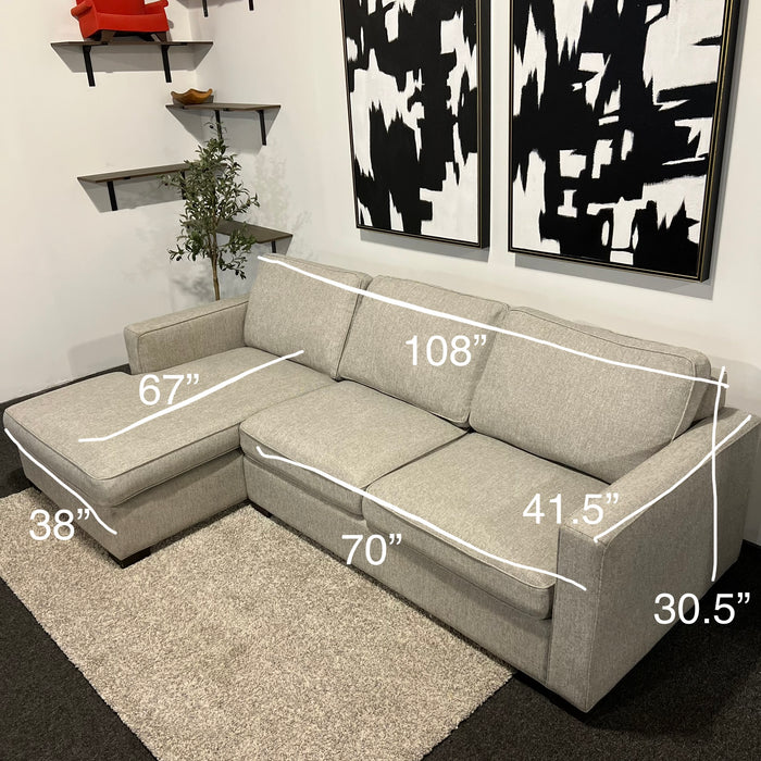 Room and Board Morrison Gray Sectional