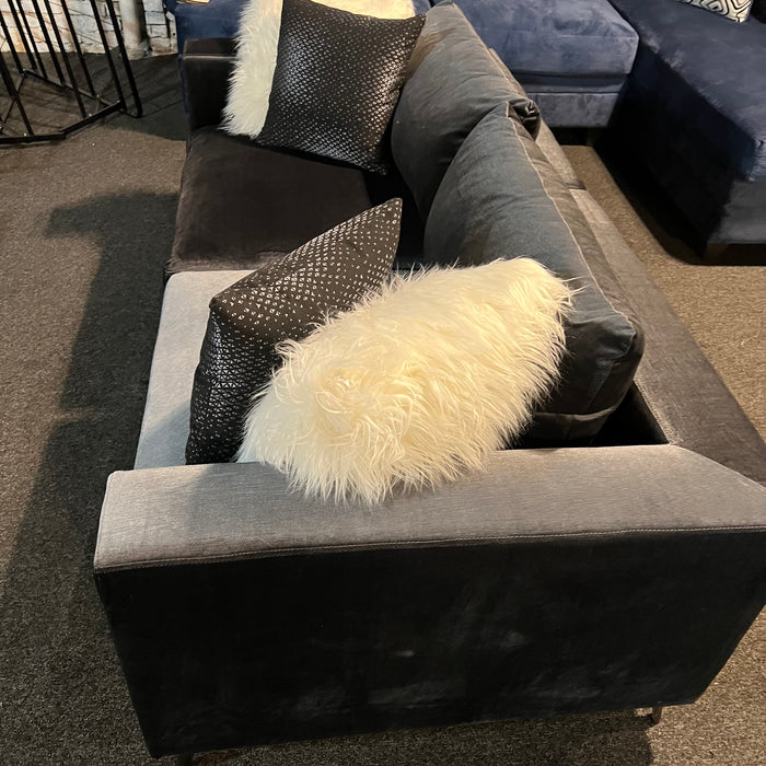 Black Suede Couch