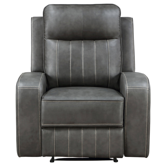 Raelynn Upholstered Recliner Chair Grey