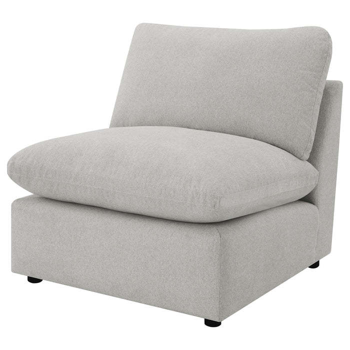 Collins Modular Power Reclining Sectional Armless Chair Grey