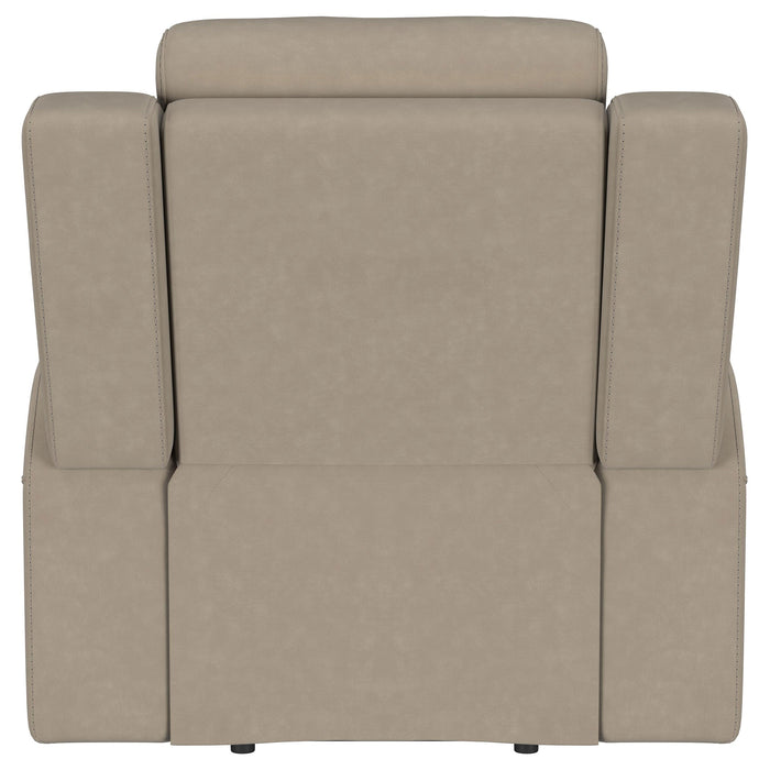 Brentwood Upholstered Recliner Chair Taupe