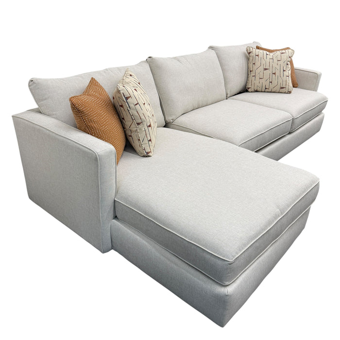 Finley Sectional with Left Facing Chaise in Grande Glacier