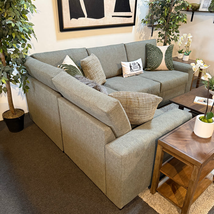 Daina Modular Sectional in Forest Green