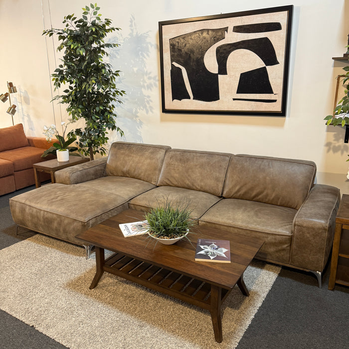 MCM Leather Sectional Sofa