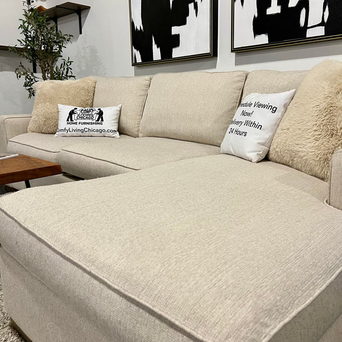 Serena and Lily Cream Sectional Couch