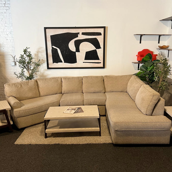 Cream Walter E Smithe Cream U Shape Sectional