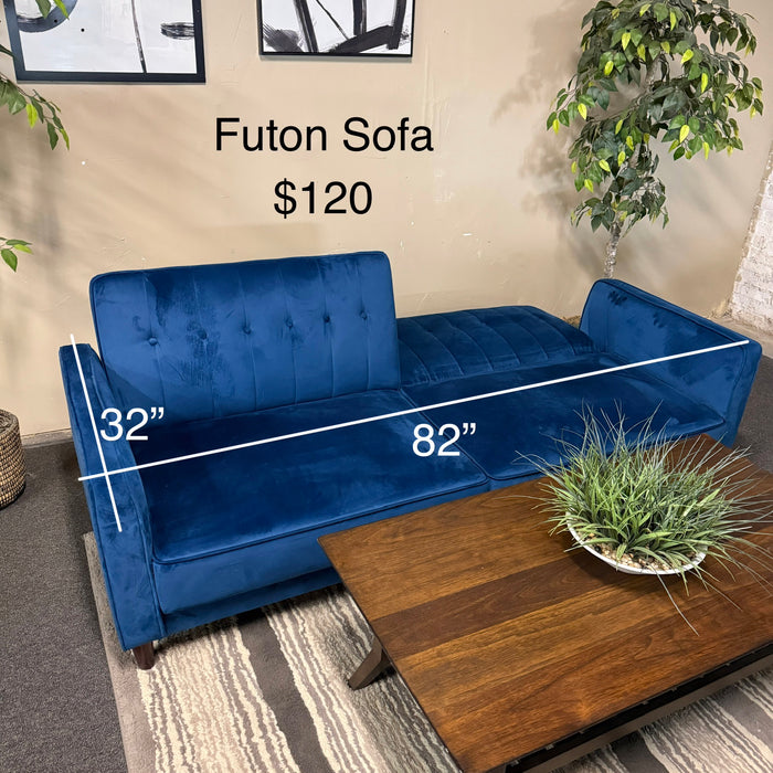 Futon Sofa in Blue