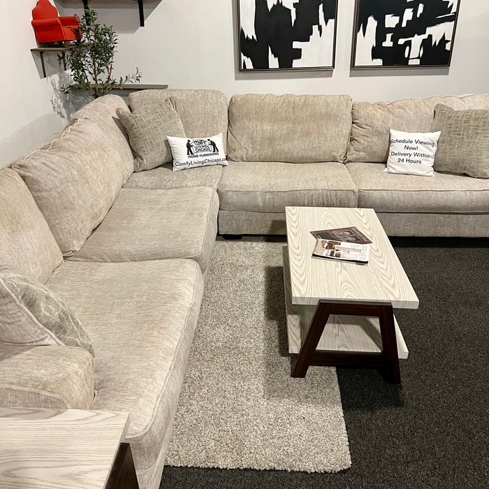 Koehler Cream Modular 3 Piece Sectional Couch