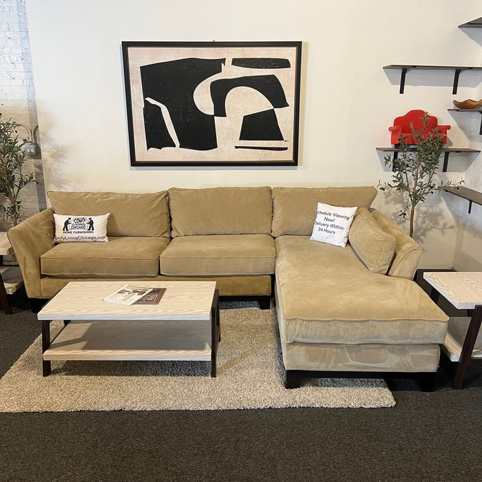 Lazy Boy Two Piece Sectional Couch in Cream