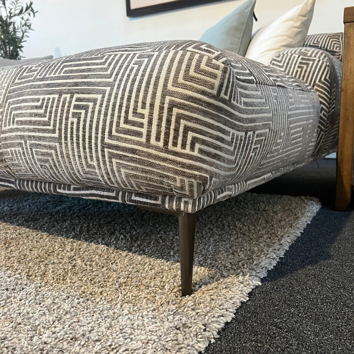 MCM Patterned Two Piece Sectional Sofa