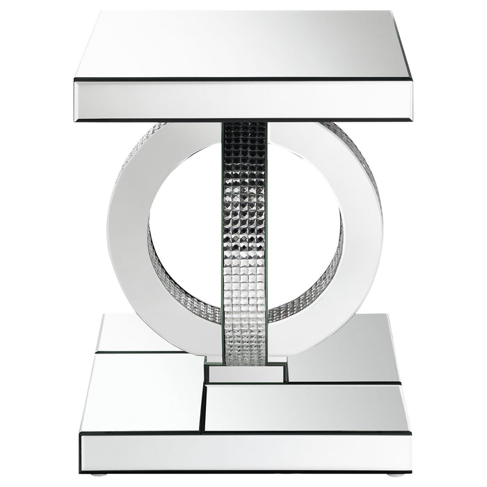 Breena Square End Table Mirror