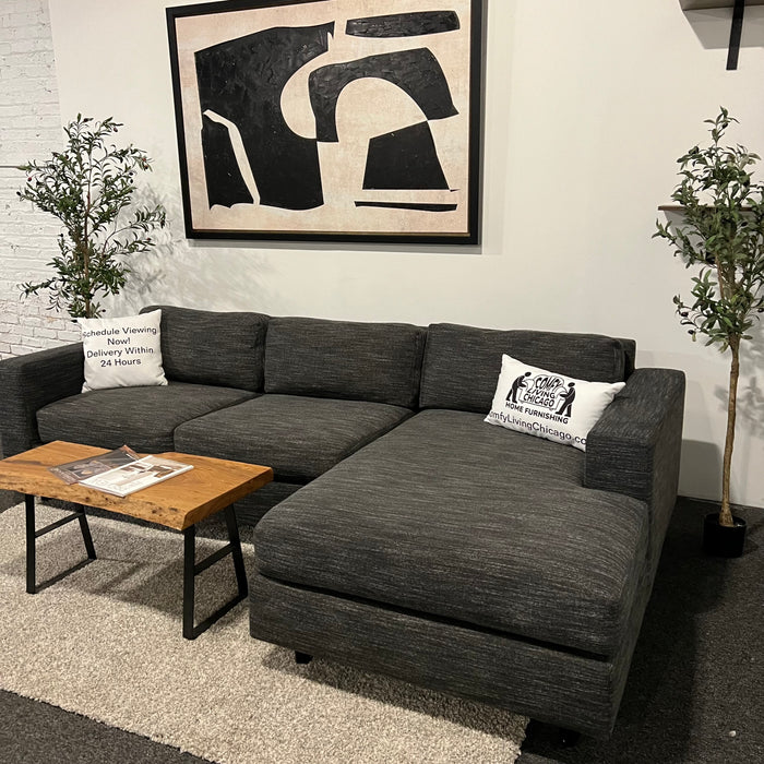 West Elm Urban Gray Sectional Couch