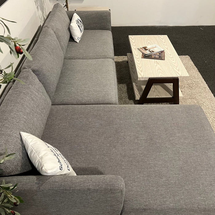 Joss and Main Astra Two Piece Sectional Couch in Gray